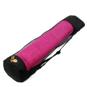 Yoga mesh bag with "Go E" logo, color black and red available
